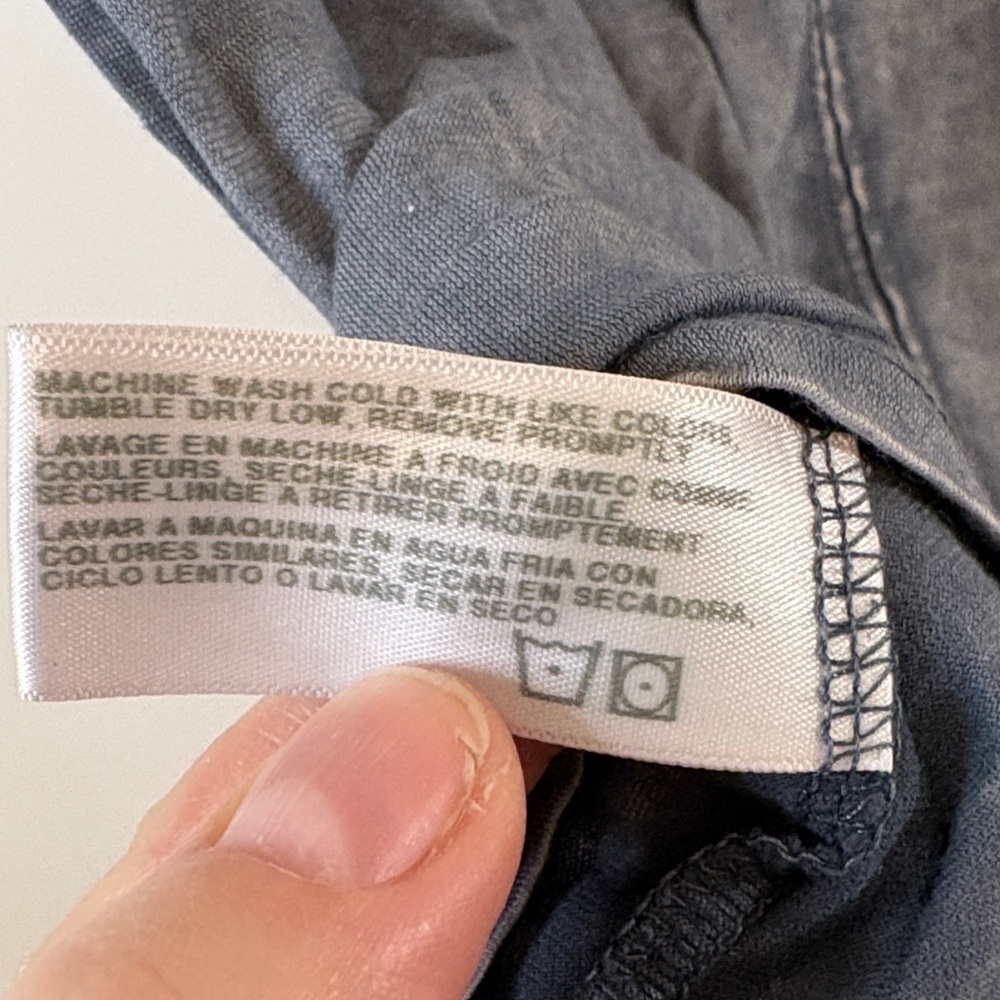 AG Adriano Goldschmied Blue Short Sleeve Tee - Picture 5 of 5